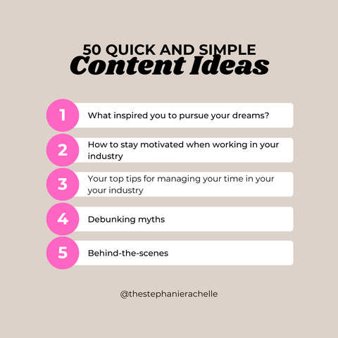 Fresh Content Ideals!